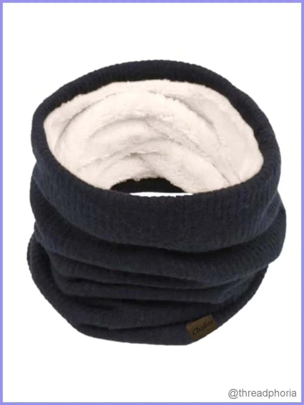 Fleece Lined Infinity Scarf Neck Warmer Winter Loop Circle Scarf